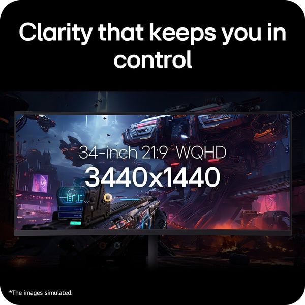 LG UltraGear 34G630A-B 34-inch Curved QHD 240Hz Gaming Monitor