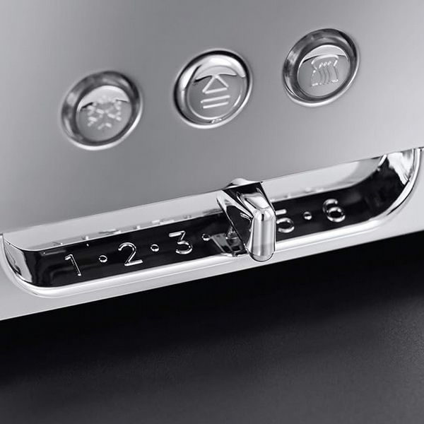 Russell Hobbs Luna Long Slot Toaster Silver and Copper