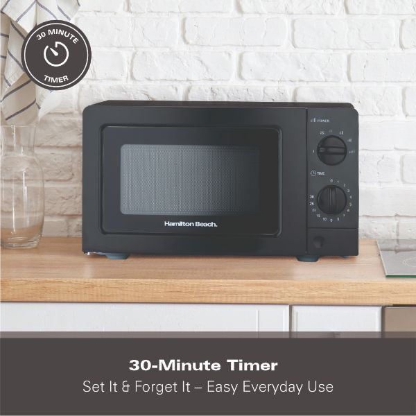 Hamilton Beach 20L, 700W Microwave - Black