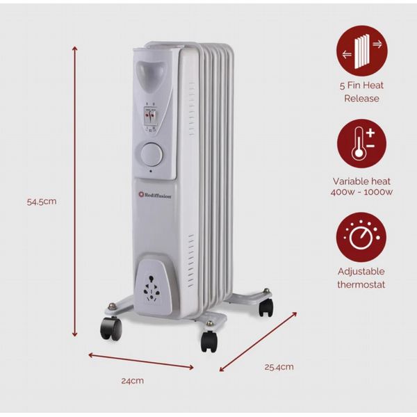 Rediffusion Oil Filled Rad 1000W