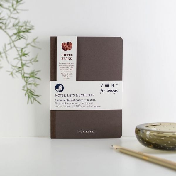 A5 Notebook - Cover made from Recycled Coffee Beans