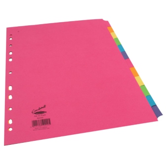 Concord Bright A4 12-Part Subject Dividers (1 Set of 12 Pack) 50999