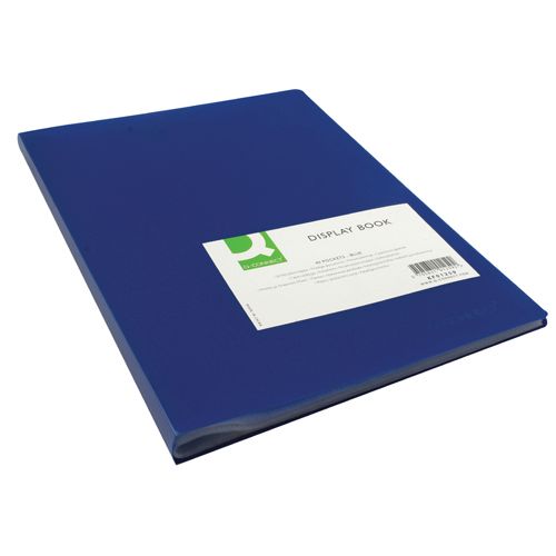 Q-Connect Display Book 40 Pocket Blue